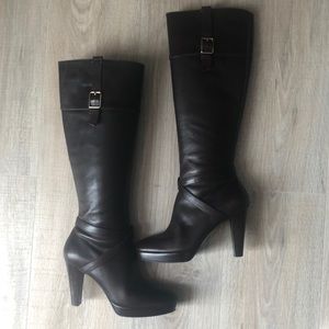 Cole Haan Grand OS Brown Leather Platform Boot